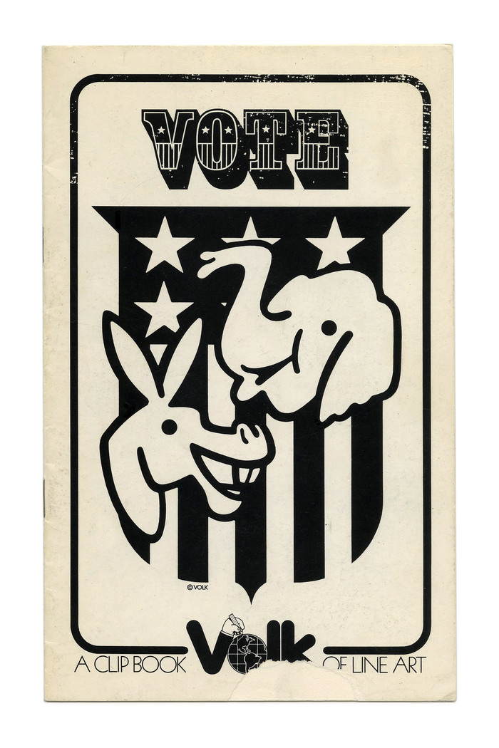 “Vote” (No. 280) ft. . The new Volk logo here is framed by tightly spaced caps from  Light.