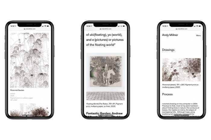Andy Millner stationery and website 7