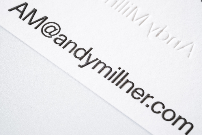 Andy Millner stationery and website 4