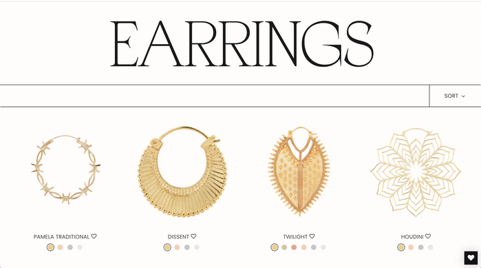 Maya Jewelry website 3
