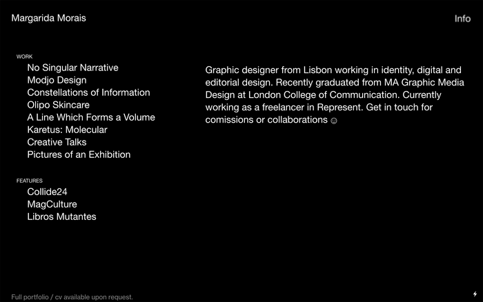 Margarida Morais portfolio website 5