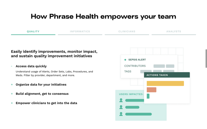 Phrase Health website 4