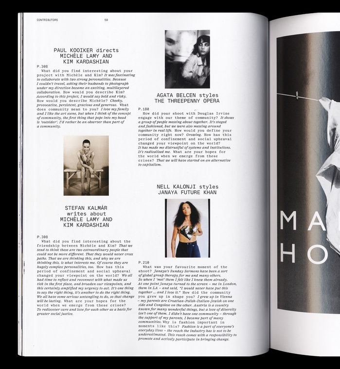 AnOther Magazine for All, Autumn/Winter 2020 “Fight, Flight, Unite” 2