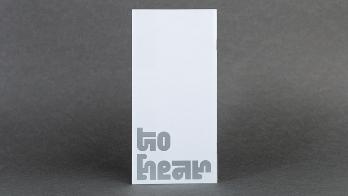 Nothing to hear booklet and exhibition poster 9