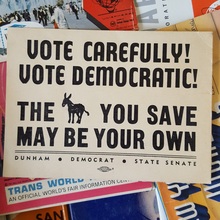“Vote Carefully!” postcard
