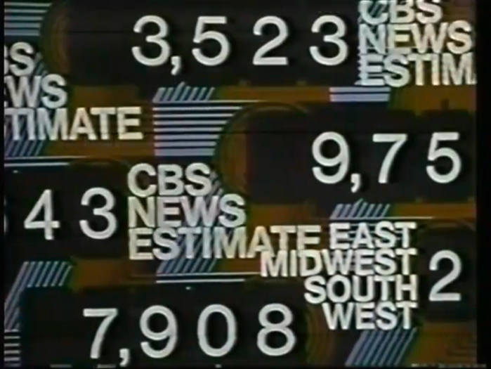 1972 U.S. election, CBS News 7
