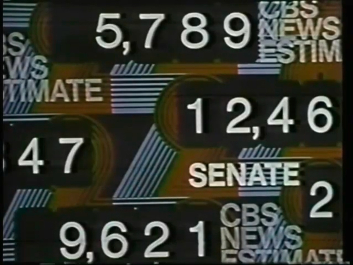 1972 U.S. election, CBS News 9