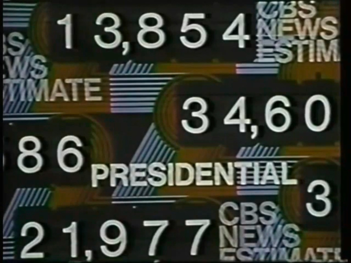 1972 U.S. election, CBS News 10