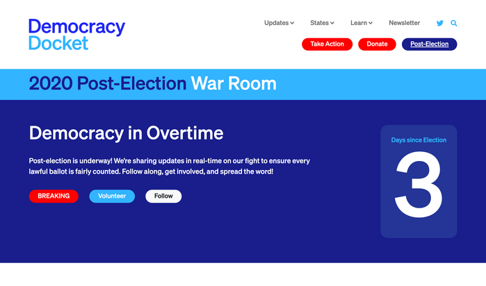 Democracy Docket website 2