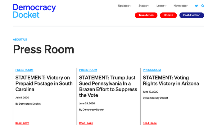 Democracy Docket website 6