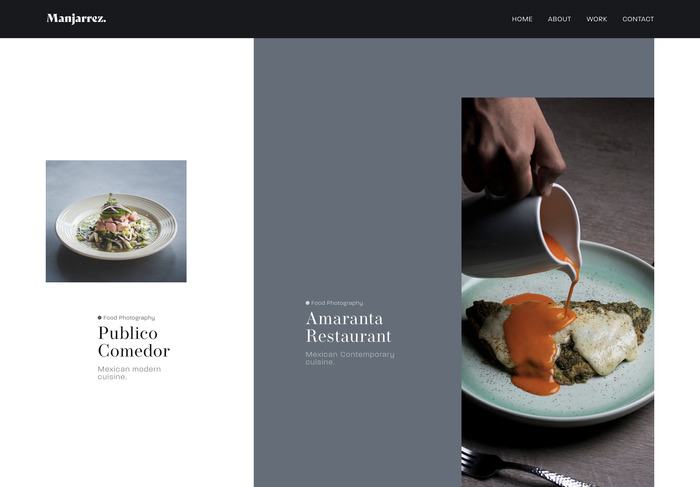 Leo Manjarrez portfolio website 3