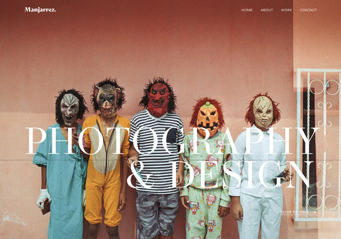 Leo Manjarrez portfolio website 1
