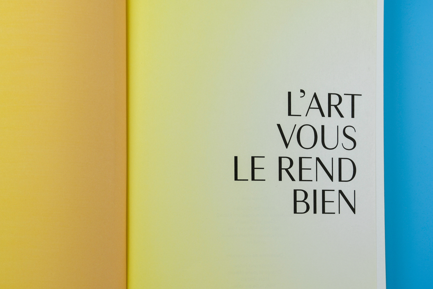 L’art vous le rend bien by Laurent Gounelle - Fonts In Use
