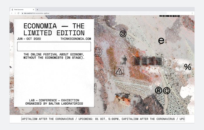 Think Economia festival website 1