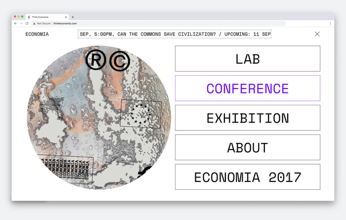 Think Economia festival website 2