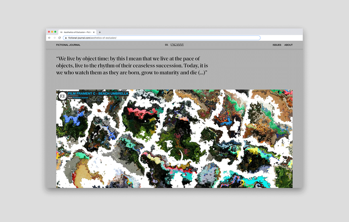 Fictional Journal website 5