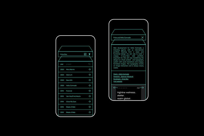 Dries Bos portfolio website 4