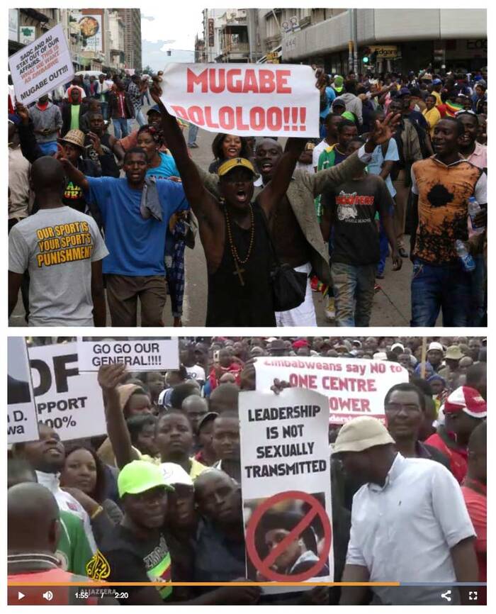 Anti-Mugabe protest signs 1
