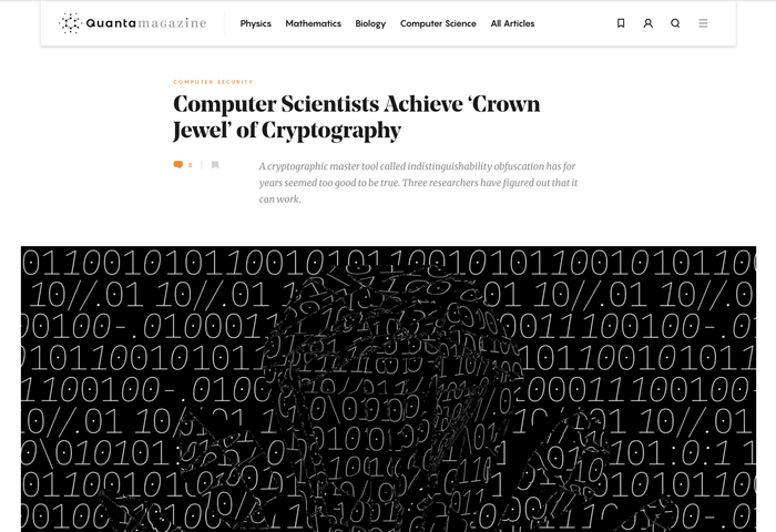 Quanta Magazine website 2