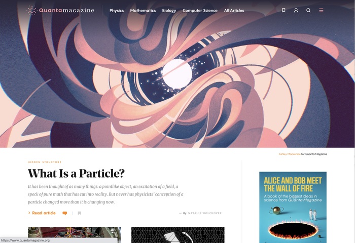 Quanta Magazine website 1