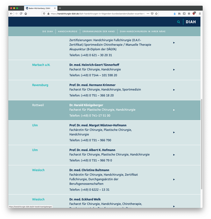 DIAH website 2