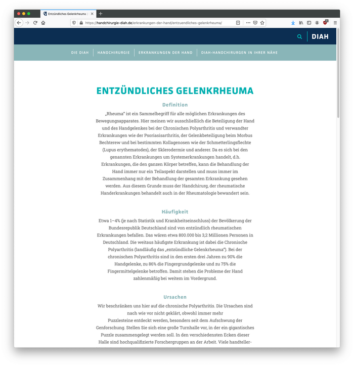 DIAH website 3