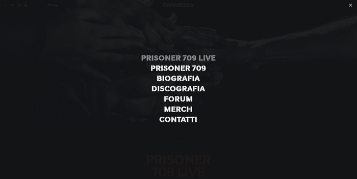 Website menu.