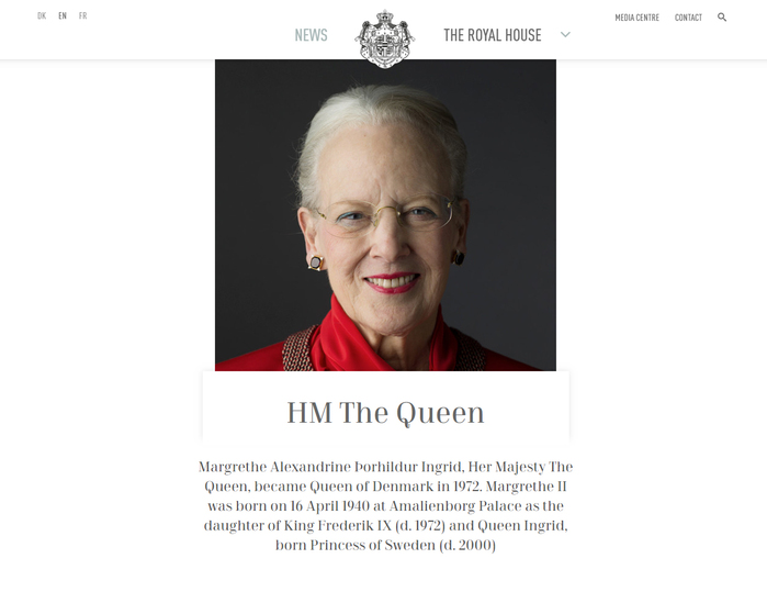 The Royal House website 1