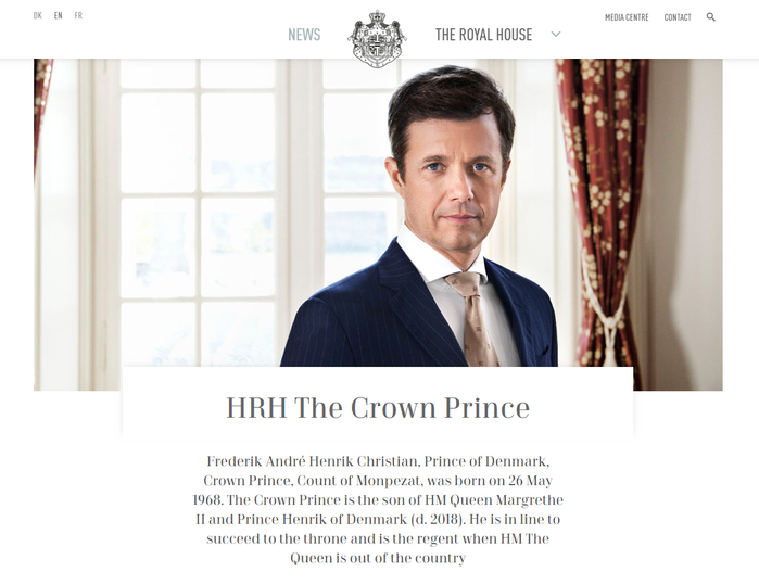 The Royal House website 2