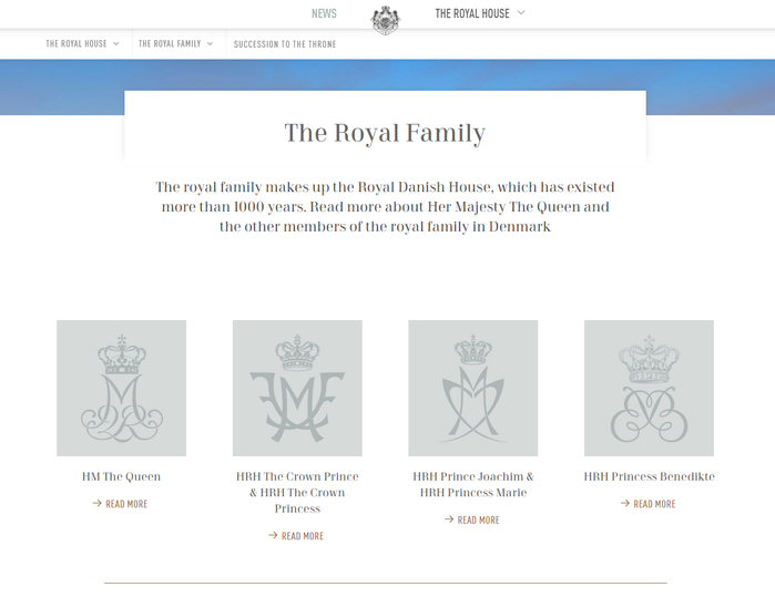 The Royal House website 3
