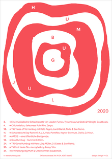 Humbug July 2020 program poster series