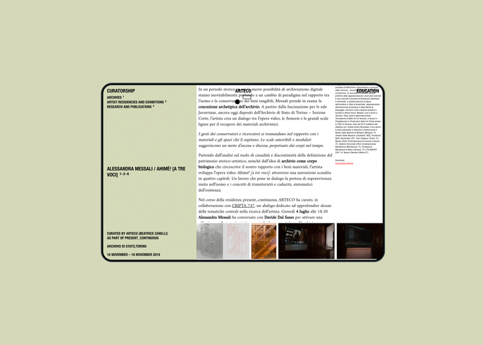 Arteco website 5