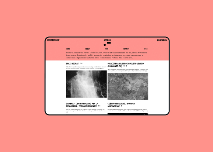Arteco website 4