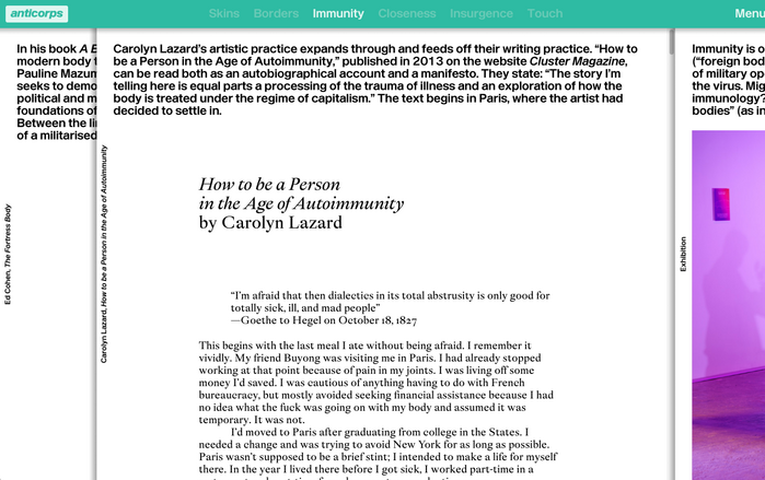 Paragraph beginnings are marked by large indents, a measure that’s echoed here for the introductory quote.