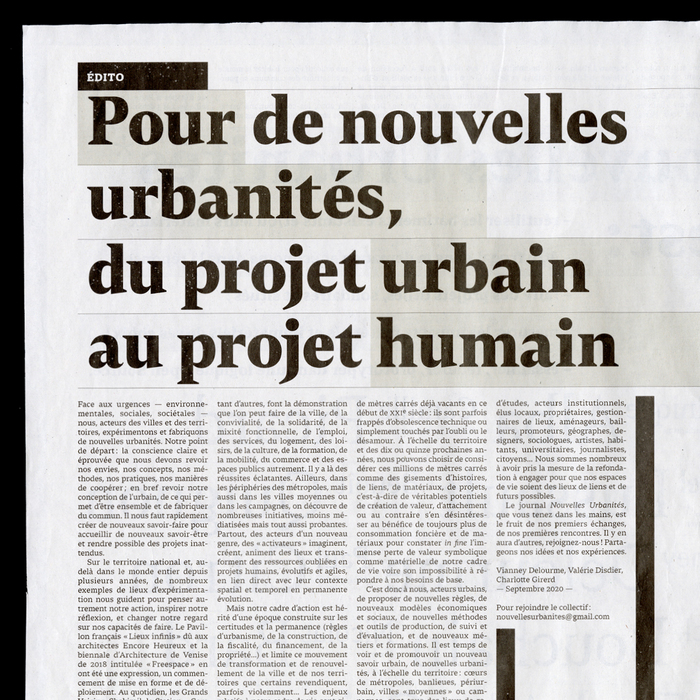 Nouvelles Urbanités 6