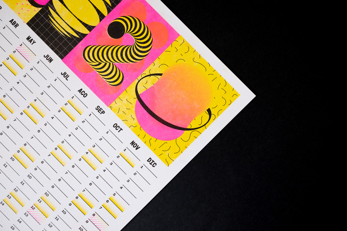 Calendar 2020 (Risograph print) 1