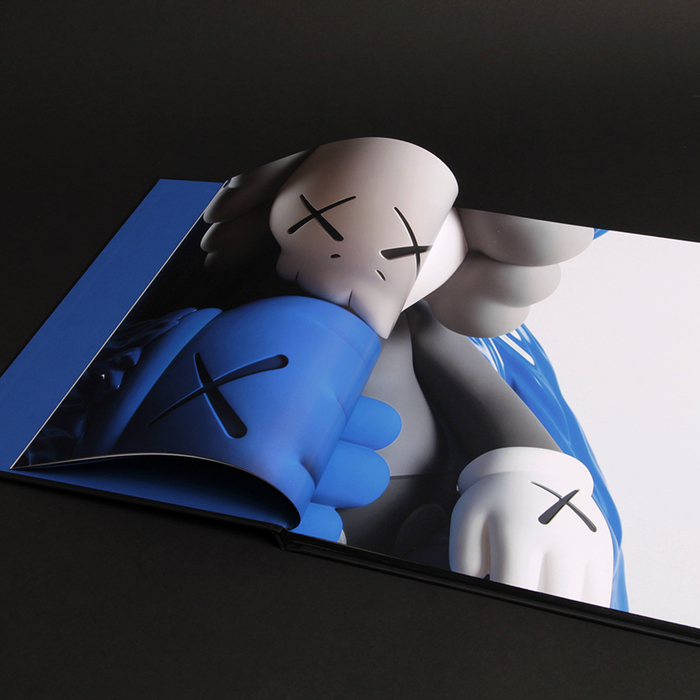 The printing was done in the UK by Generation Press. Using 8 colours, blending custom mixed fluorescents into the litho process because the artist’s colours are so vivid that they are technically out of gamut range of a traditional litho press, the results are as close to seeing the works with the naked eye as you can get.