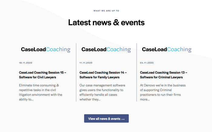 The wordmark for “CaseLoadCoaching” brings together Halyard’s Display and Text styles. The latter is distinguished by more open shapes and a less compact spacing.