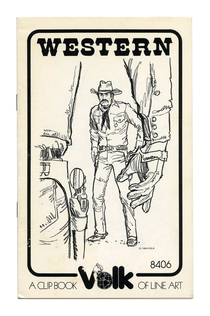 “Western” (No. 8406) ft. a version of the  style, here probably Letraset’s .