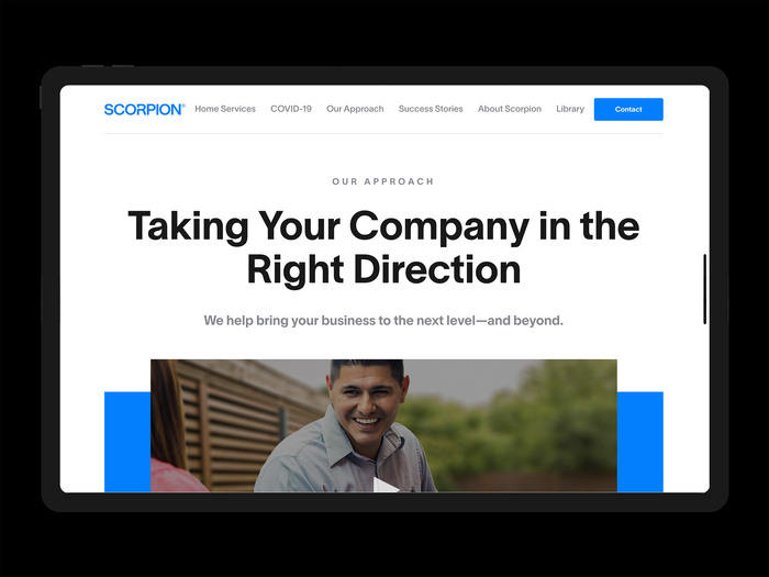 Scorpion Inc. website 1