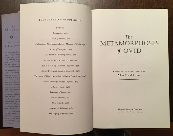 The title page features  and  Italic.