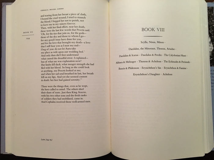 The Metamorphoses of Ovid translated by Allen Mandelbaum 4