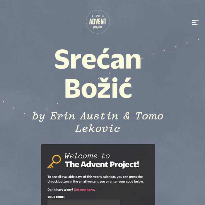 The Advent Project 2020 Calendar 3