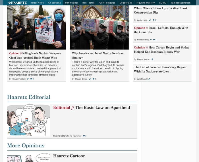 Bookmania is used for headlines in the Opinion section.