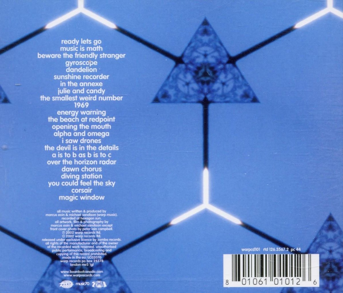 Boards of Canada Geogaddi album art Fonts In Use