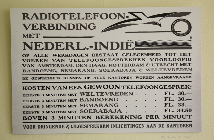 Radiotelefoon-Verbinding met Nederlands-Indië