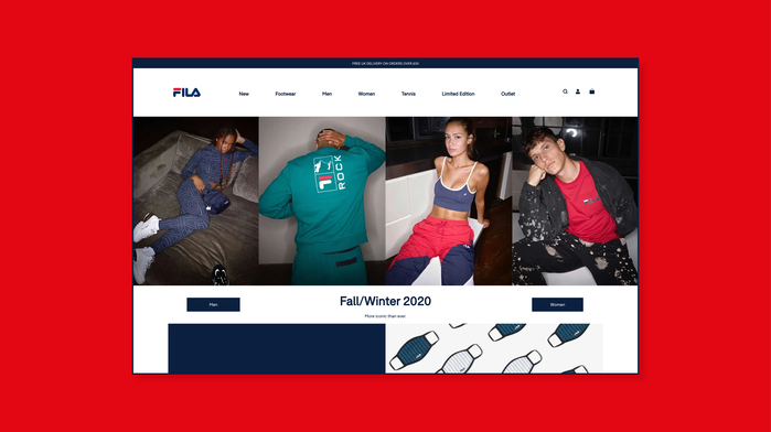 Fila UK website 1