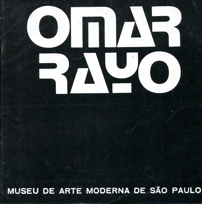  (1971) and caps from an unidentified wide grotesk (similar to  or  breit) for Omar Rayo at the Museu de Arte Moderna de São Paulo.
