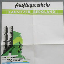 “Ausflugsverkehr Lausitzer Bergland / Sächsische Schweiz” travel poster