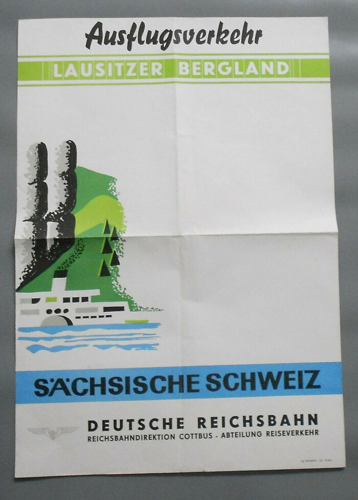 “Ausflugsverkehr Lausitzer Bergland / Sächsische Schweiz” travel poster 1